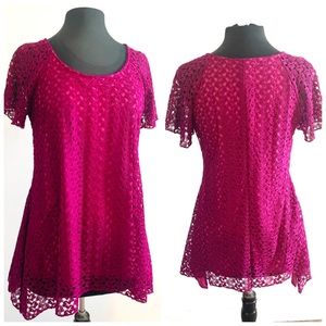 Dressbarn Purple Lace Dress